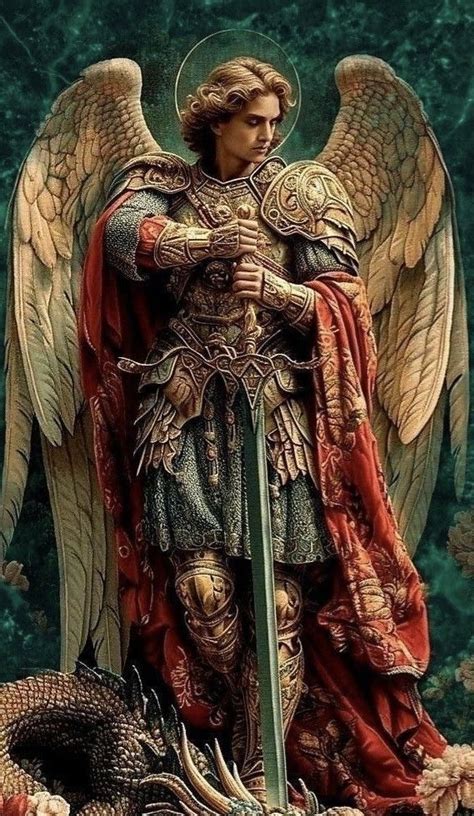 Archangel Michael Victorious Archangel Michael Pinterest