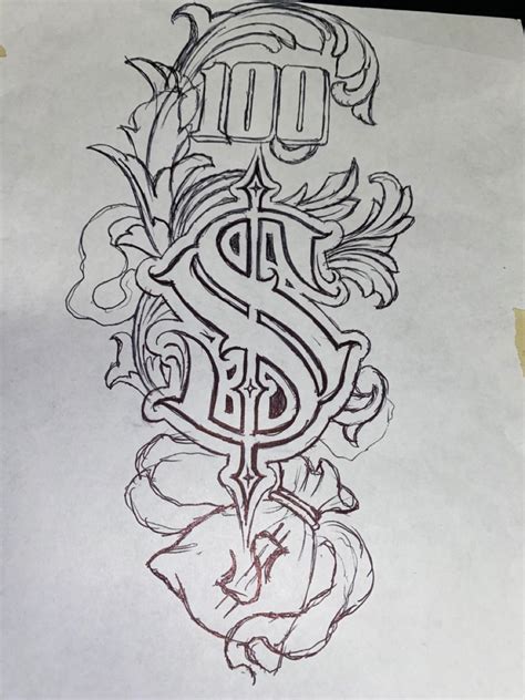 Art And Money Dollar Tattoo Money Tattoo Tattoo Design Drawings