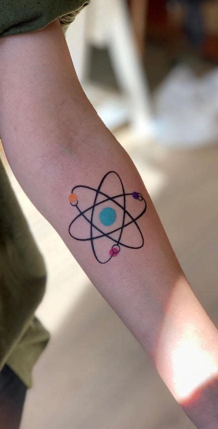Atom Tattoo By Mark Ostein Tattoogrid Net Atom Tattoo By Mark Ostein Tattoogrid Net