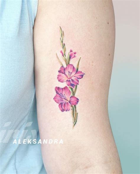 August Birth Flower Gladiolus Tattoo At Ronald Stinson Blog