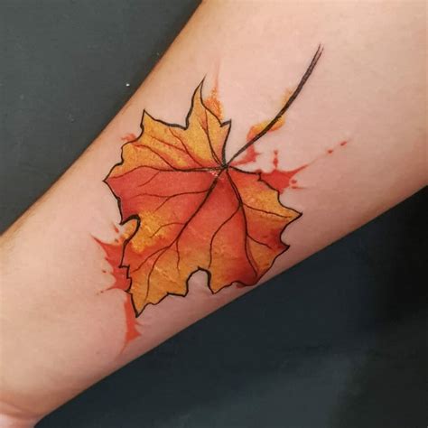 Autumn Leaf Tattoo