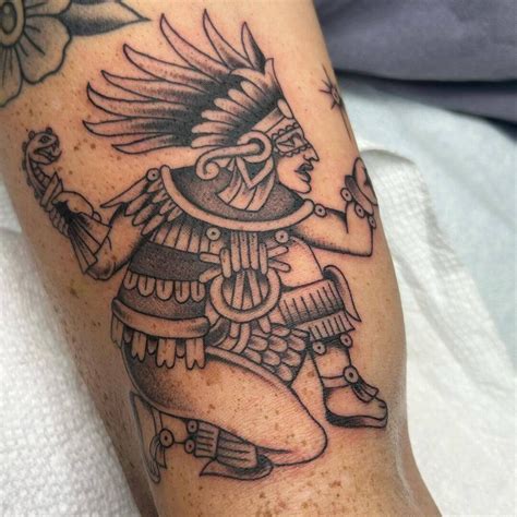 Aztec Warrior By Adrian Gallegos At Malaka Tattoo Los Angeles Ca R Tattoo