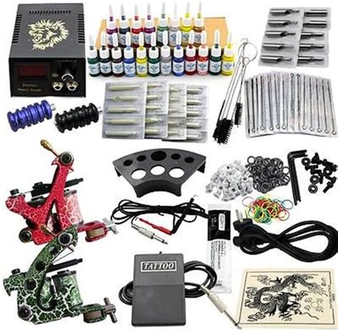 B O S Tattoo Machine Tattoo Set Met 20 Kleuren Tattoo Inkt 2 X B O S Tattoo Machine Tattoo Set Met 20 Kleuren Tattoo Inkt 2 X
