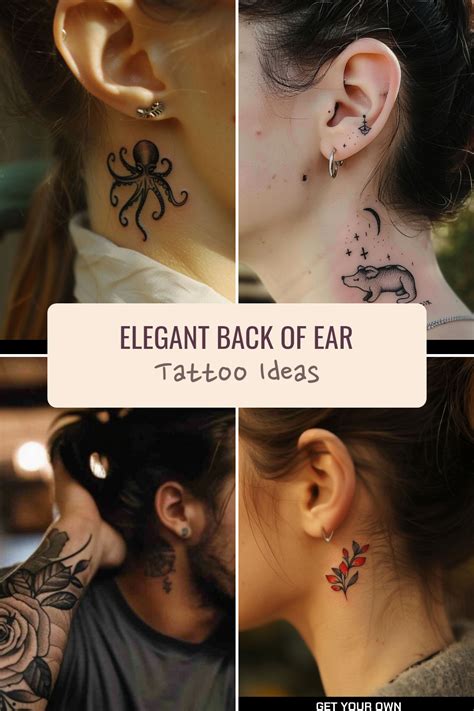 Back Of Ear Tattoos For Females Elegant And Unique Design Ideas Back Of Ear Tattoos For Females Elegant And Unique Design Ideas