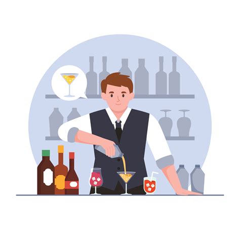 Bartender Clip Art Vector