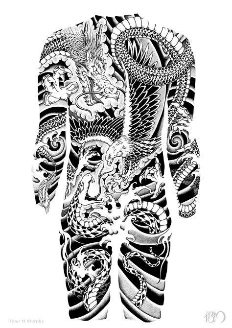 Battle Royale Back Tattoos