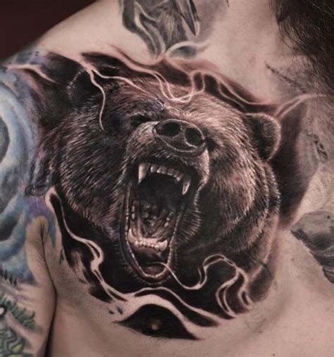Bear Roaring Tattoo Bear Roaring Tattoo