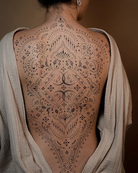 Beautiful Back Tattoos For Females