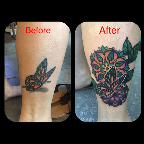 Before And After Fixed By Jerred Kincaid At Tiger Rose Tattoo In Ne Before And After Fixed By Jerred Kincaid At Tiger Rose Tattoo In Ne
