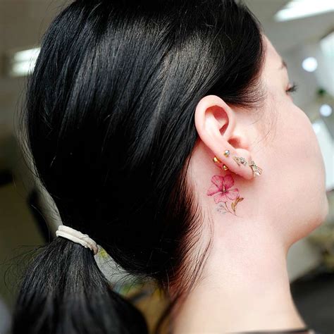 Behind The Ear Tattoos Full Guide With Ideas Glaminati Com