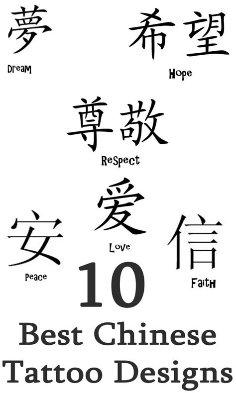 Best Chinese Tattoo Designs Our Top 10 Chinese Symbol Tattoos Best Chinese Tattoo Designs Our Top 10 Chinese Symbol Tattoos