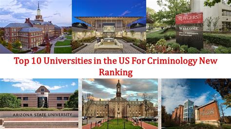 Top 10 Best Criminology Schools in 2023