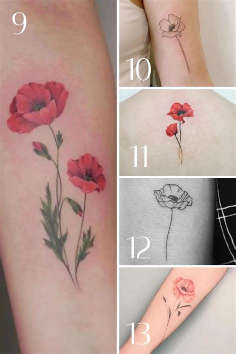 Birth Flowers August Tattoos
