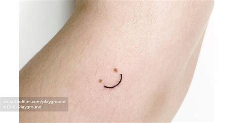 Birthmark Cover Up Smiley Face Tattoo Located On The