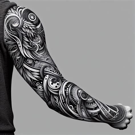 Black And Gray Tattoo Design