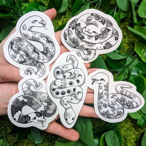 Black And White Tattoo Snake Temporary Tattoos Milky Tomato Black And White Tattoo Snake Temporary Tattoos Milky Tomato