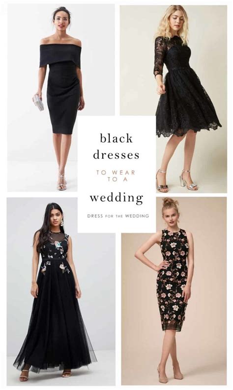 Black Formal Wedding Guest Dress