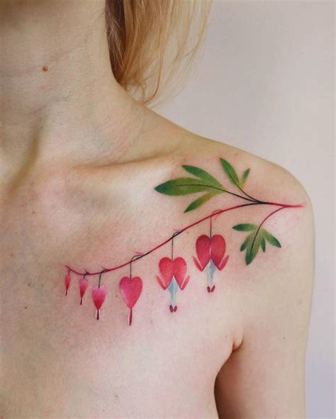 Bleeding Heart Flower Tattoo Designs Best Flower Site