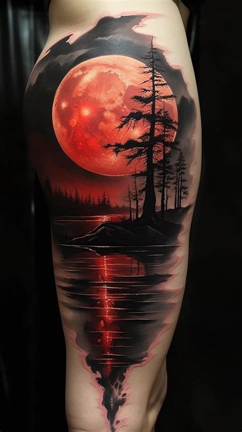 Blood Moon Tattoo