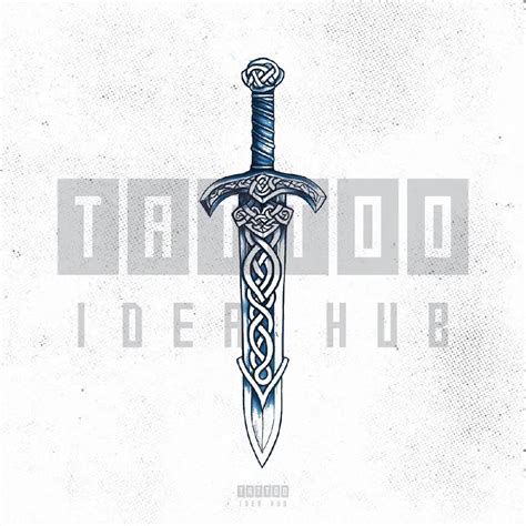 Blue Viking Sword Tattoo Tattoobnb