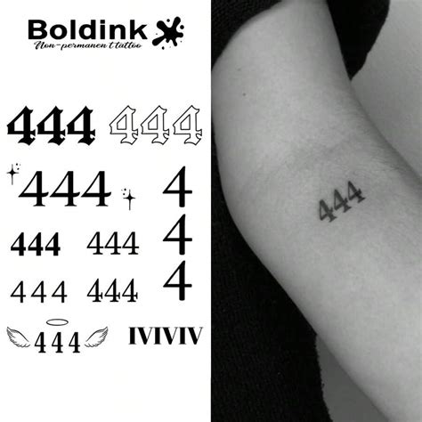 Boldink Boldink Non Permanent Tattoo Technology Angel Number 4 Boldink Boldink Non Permanent Tattoo Technology Angel Number 4