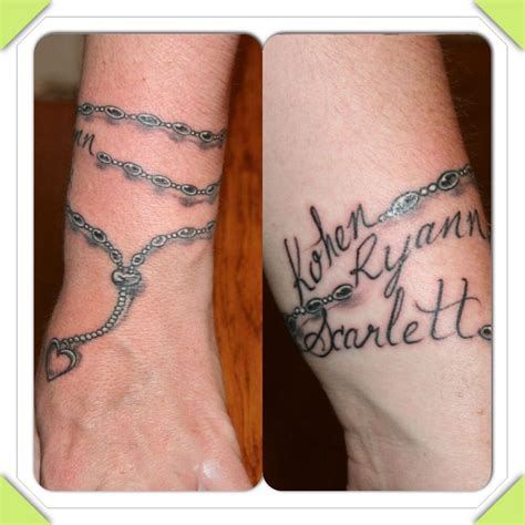 Bracelet Tattoos With Names Tattoo Style Trends