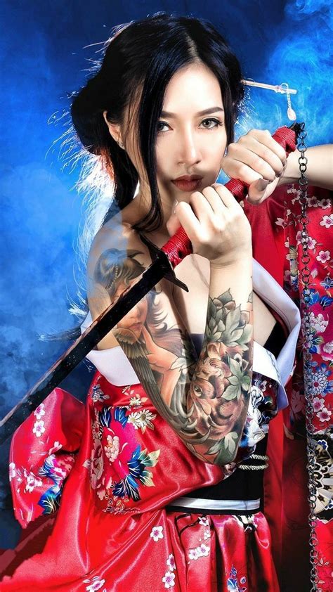 Broly Ssj3 Katana Girl Female Samurai Japanese Fox Asian Tattoos