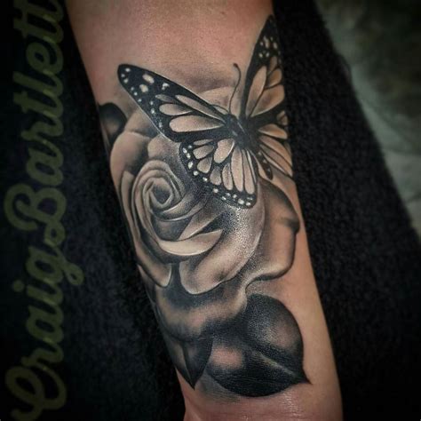 Butterfly Rose Tattoo Cover Up Butterfly Rose Tattoo Cover Up
