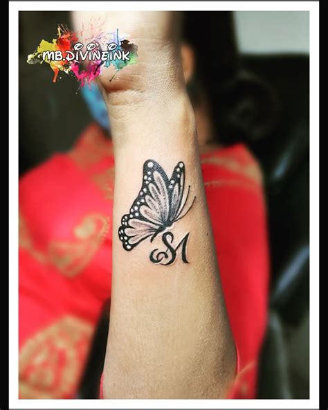 Butterfly Tattoo Designs With Initials Butterfly Tattoo Designs With Initials