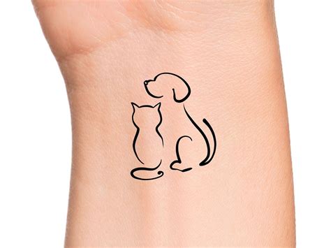 Cat Dog Tattoo