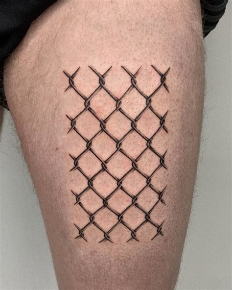 Chain Link Fence Tattoo Chain Link Fence Tattoo