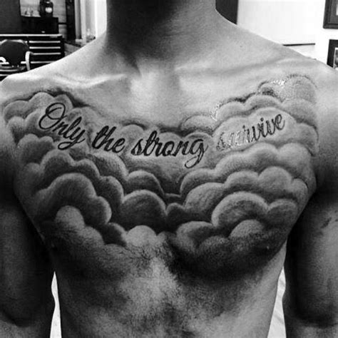 Chest Tattoo Designs For Men With Clouds Chest Tattoo Designs For Men With Clouds