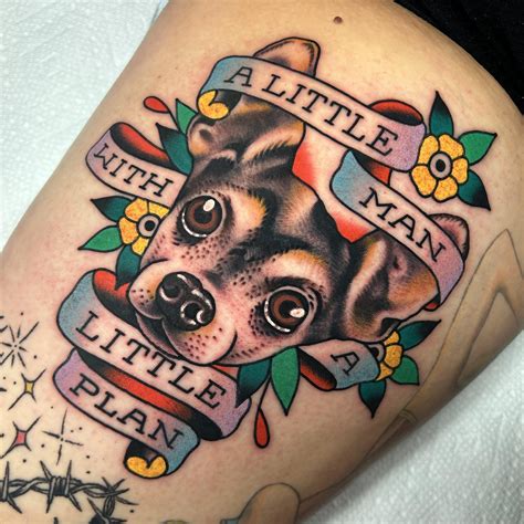 Chihuahua Tattoo By Joshbovendertattoo At Sweetandsourtattoo In Powdersville South Carolina Chihuahua Tattoo By Joshbovendertattoo At Sweetandsourtattoo In Powdersville South Carolina