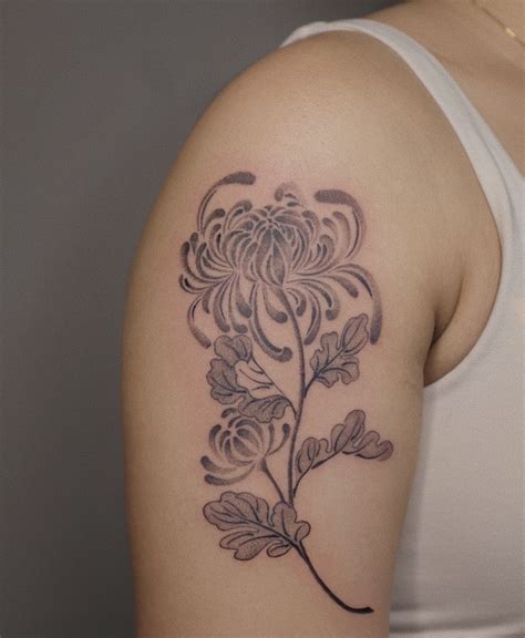 Chrysanthemum Flower Tattoos Best Flower Site