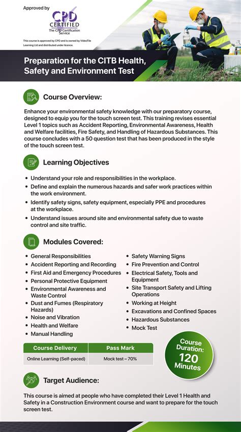 Citb Health Safety And Environment Examples