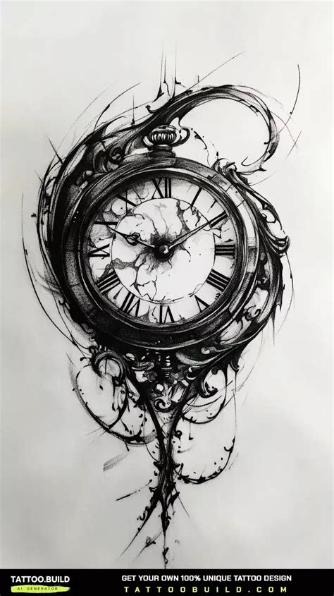 Clock Tattoo Drawings Amp Ideas Stunning Designs