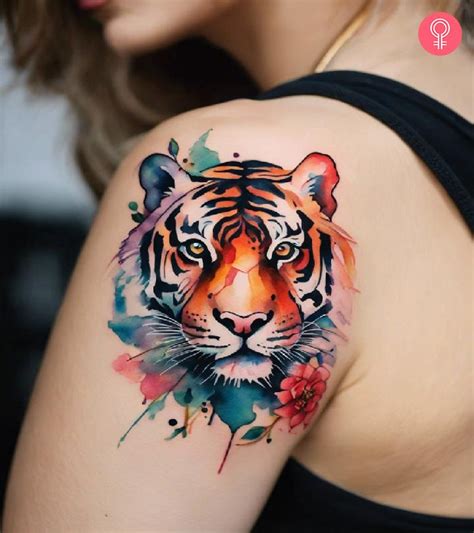 Colorful Tiger Tattoo Colorful Tiger Tattoo