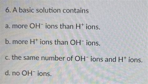 Unlocking the Secret: Solutions with More OH Ions Than H Ions