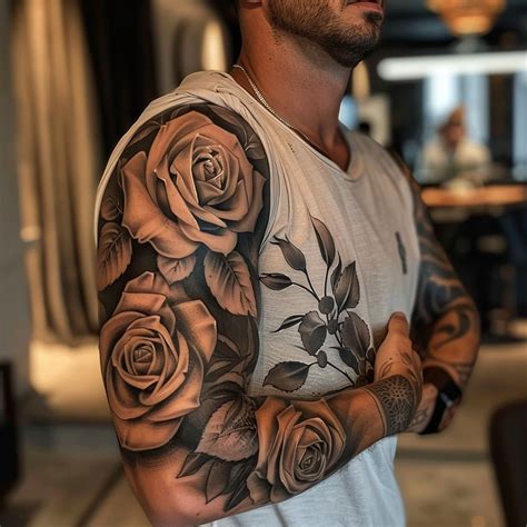 Cool Rose Flower Tattoo For Guys 10 Best Ideas Tattoo Build