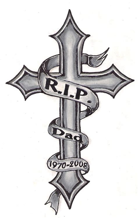 Cross Rip Tattoos Designs