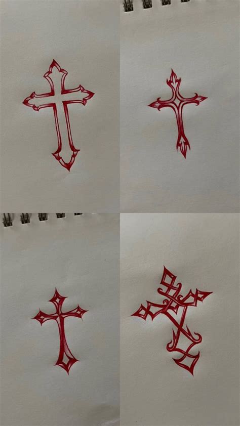 Cross Tattoo Ideas Red Ink Creative Tattoo By Phoenix Camp