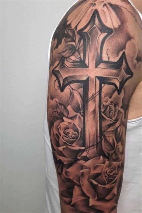 Cross Tattoos On Shoulder Blade For Guys Cross Tattoos On Shoulder Blade For Guys