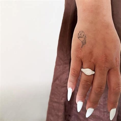 Crystal Ball Holding Fortune Teller Hand Temporary Tattoo Set Of 3 Etsy