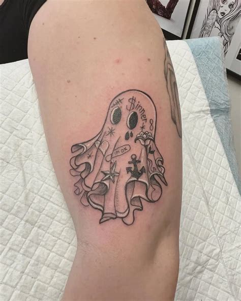 Cute Ghost Tattoo Designs
