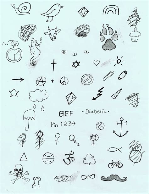Cute Stick And Poke Tattoos