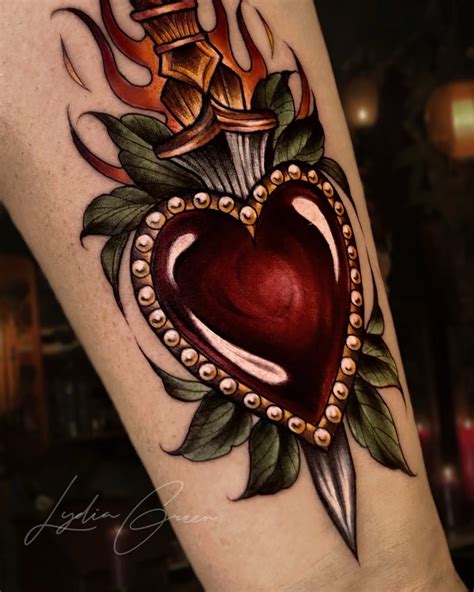 Dagger Tattoo Sacred Heart With Dagger Tattooed Now Dagger Tattoo Sacred Heart With Dagger Tattooed Now