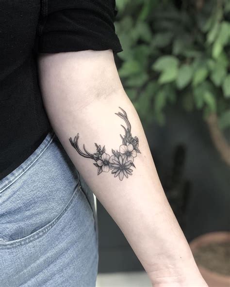 Deer Antlers Tattoo