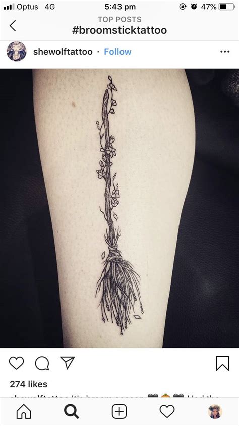 Discover 32 Broom Tattoo And Witch Tattoo Ideas Halloween Tattoos