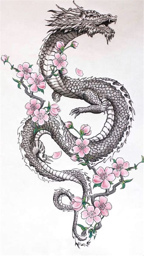 Dragon Tattoo Sleeve Drawing