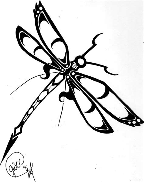 Dragonfly Tribal Tattoo By Hsien Lung On Deviantart